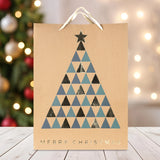 Bolsa de Regalo Navideña, Kraft, Merry Christmas