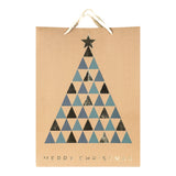 Bolsa de Regalo Navideña, Kraft, Merry Christmas