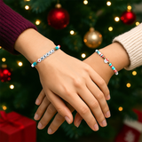 Pulseras Navideñas, Santa Claus, 2 pzas