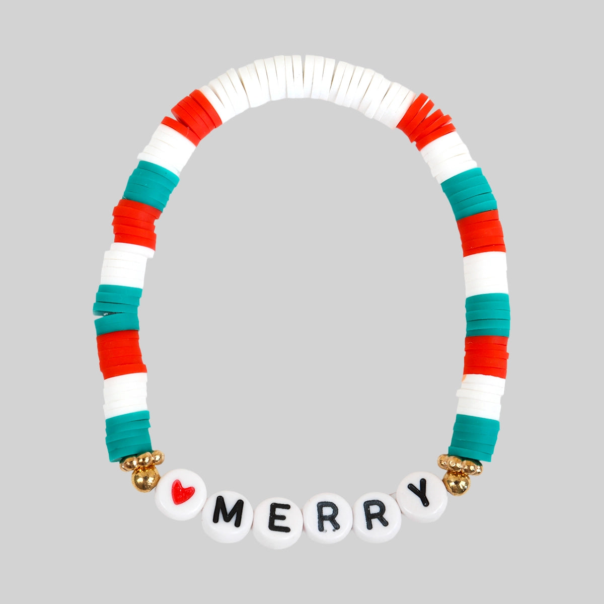 Pulseras Navideñas, Santa Claus, 2 pzas