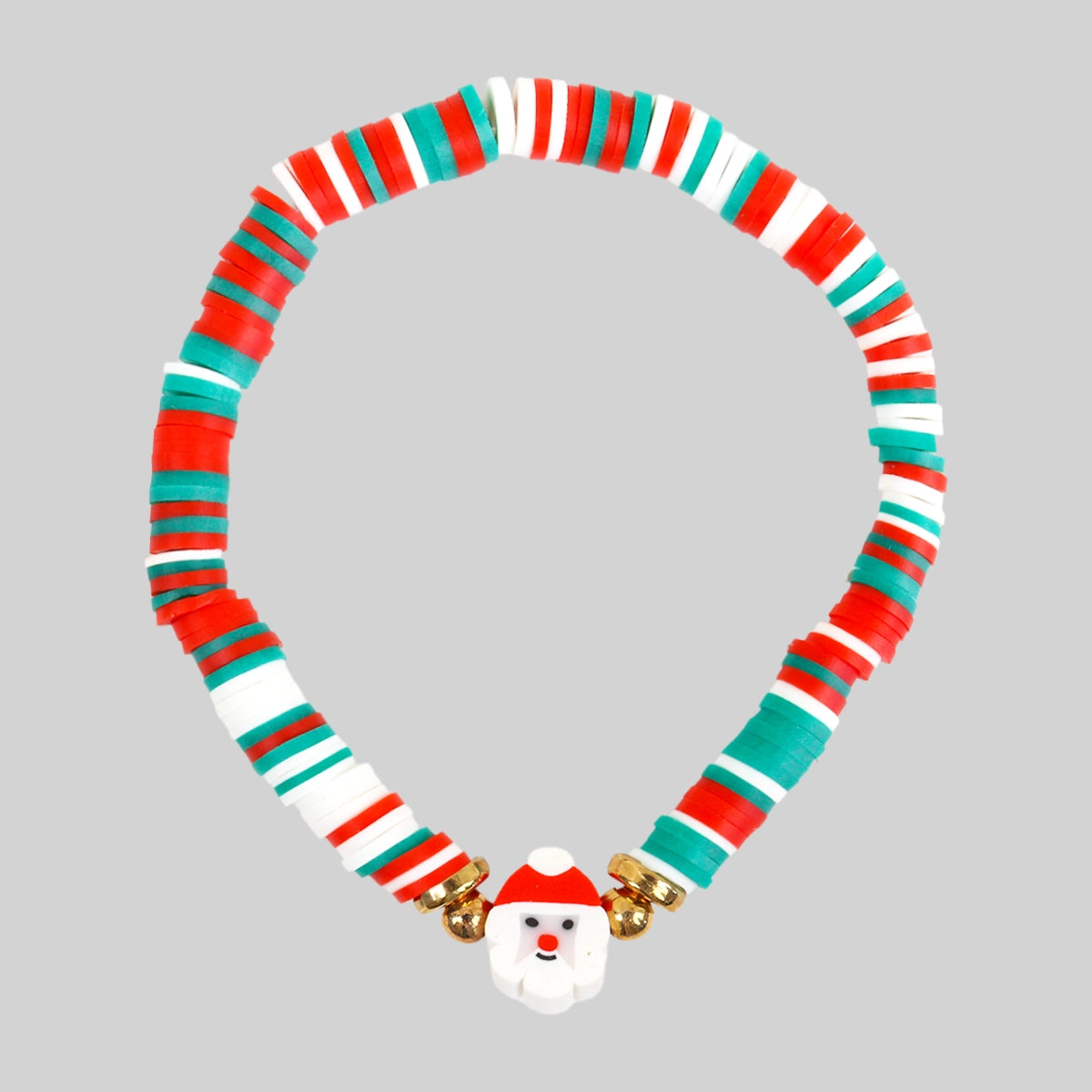 Pulseras Navideñas, Santa Claus, 2 pzas