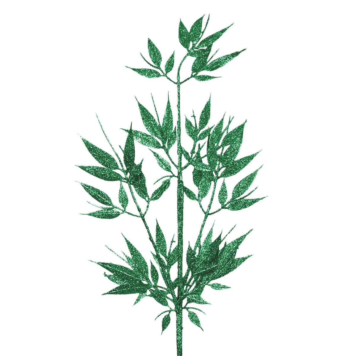 Follaje Decorativo, Glitter, Color Verde