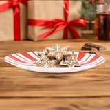 Plato de Plástico Navideño, Diseño Caramelo