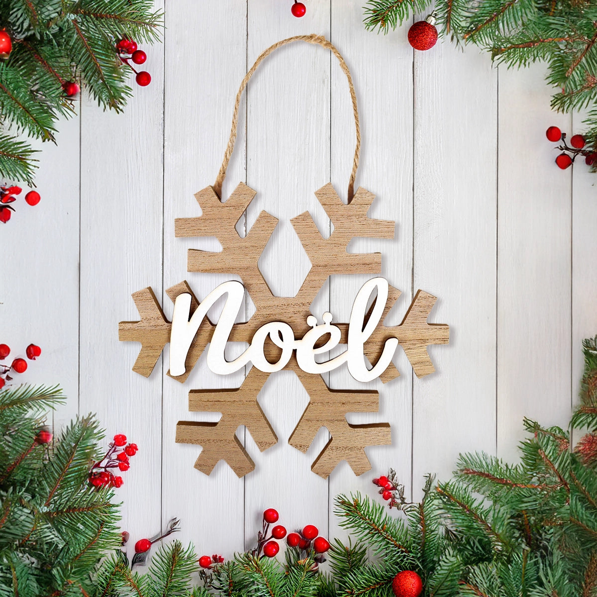 Letrero Navideño en MDF, Noel