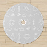 Pie de Árbol, Diseño Navideño, Color Gris