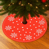 Pie de Árbol, Diseño Navideño, Color Rojo