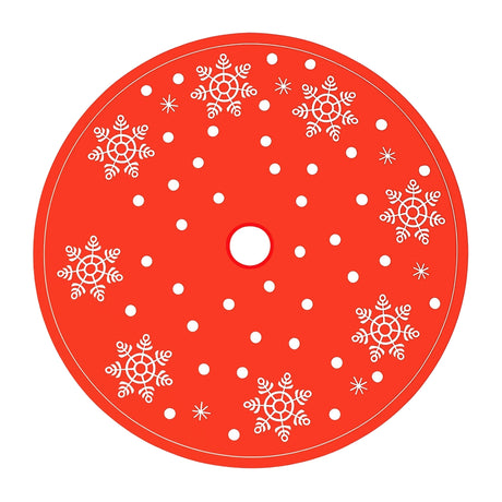 Pie de Árbol, Diseño Navideño, Color Rojo