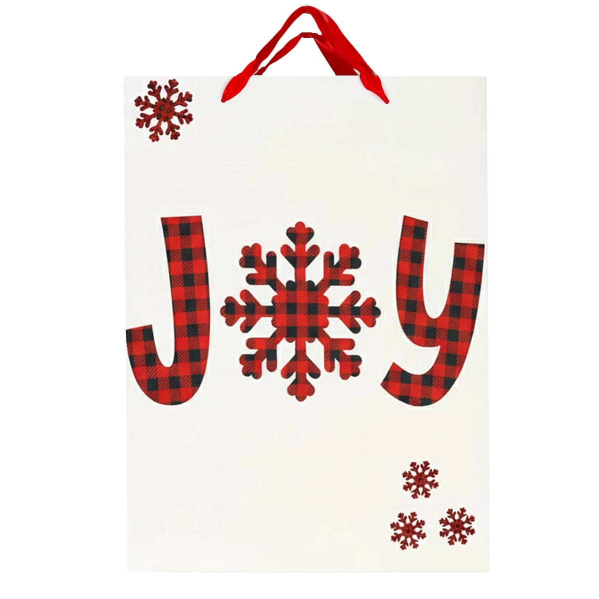 Bolsa de Regalo Navideña, Joy, Copo de Nieve