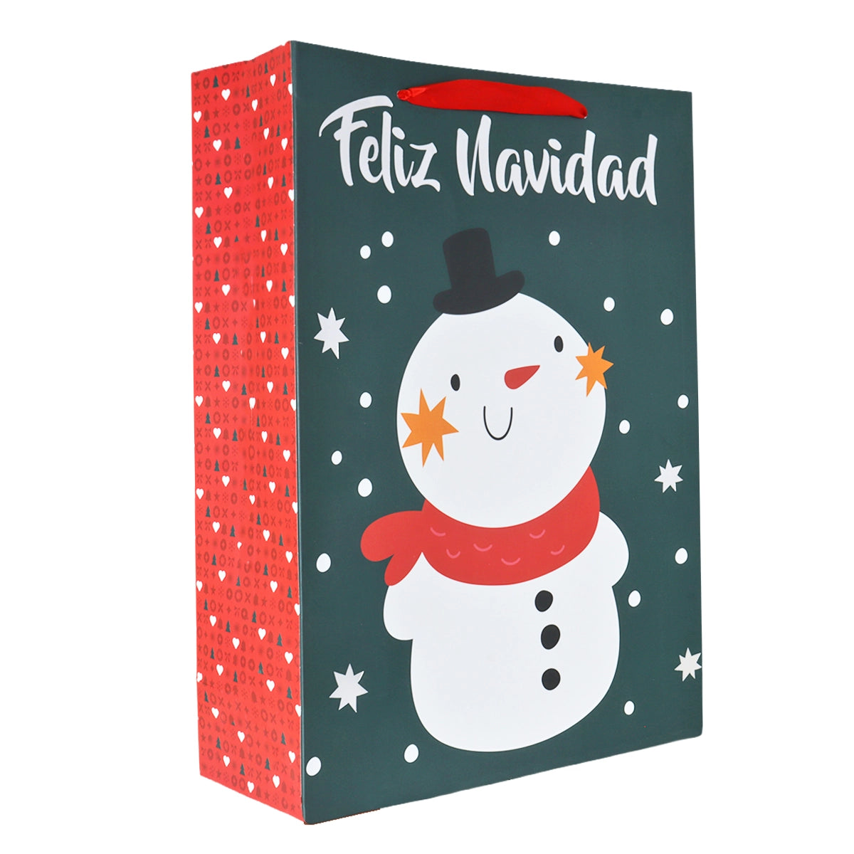 Bolsa de Regalo Navideña, Feliz Navidad, Muñeco de Nieve