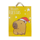 Bolsa de Regalo Navideña, Felices Fiestas, Capibara