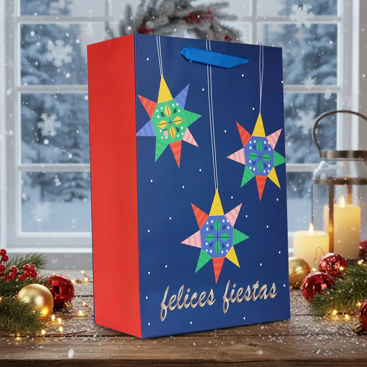 Bolsa de Regalo Navideña, Felices Fiestas, Piñata