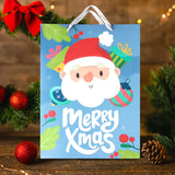 Bolsa de Regalo Navideña, Merry Xmas, Color Azul