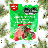Gomitas, Sabor Menta, Forma Árbol Navideño, 90 g