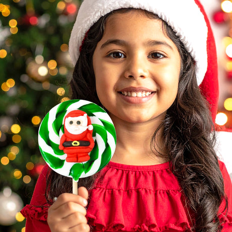 Paleta de Caramelo Redonda, Santa Claus