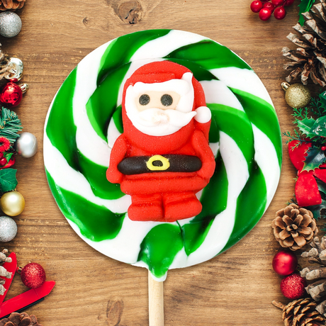 Paleta de Caramelo Redonda, Santa Claus