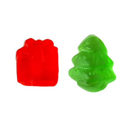 Gomitas Navideñas en Forma de Árbol y Regalo, 50 gr