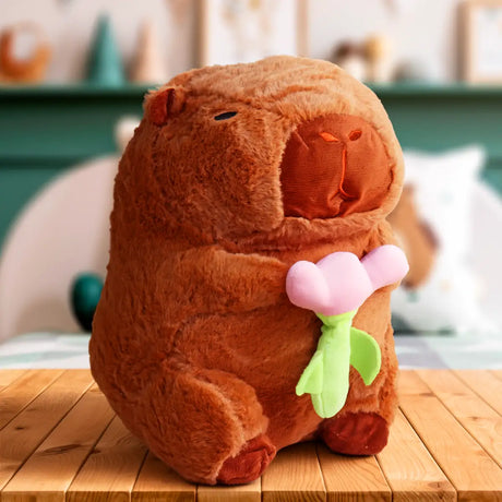Peluche, Capibara con Tulipán