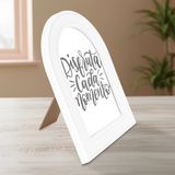 Portarretrato Ovalado, Color Blanco