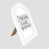 Portarretrato Ovalado, Color Blanco