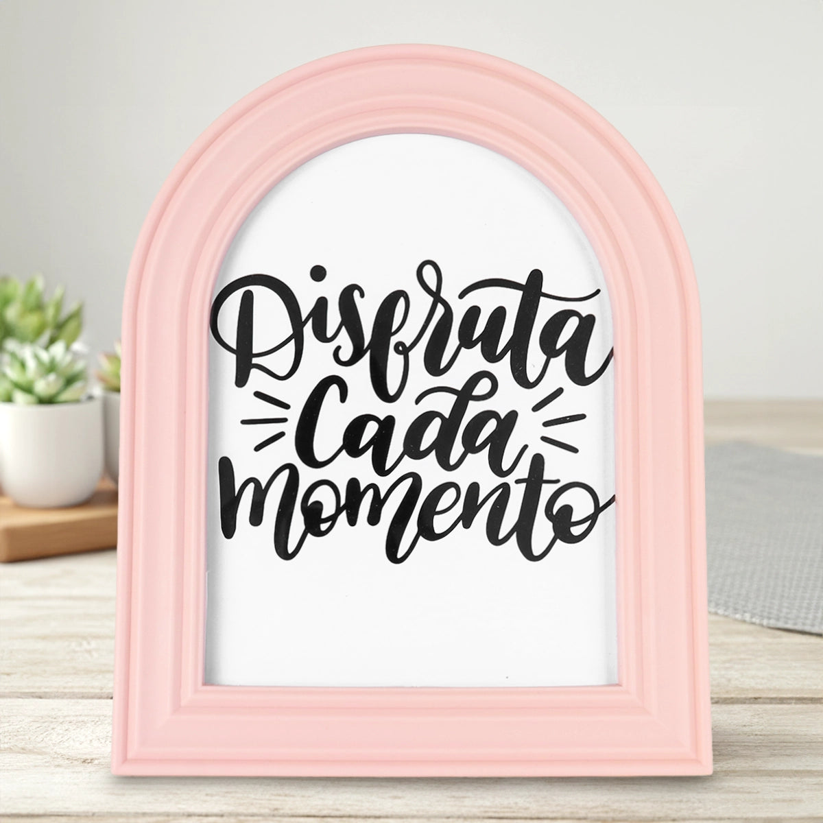 Portarretrato Ovalado, Color Rosa