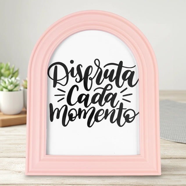 Portarretrato Ovalado, Color Rosa