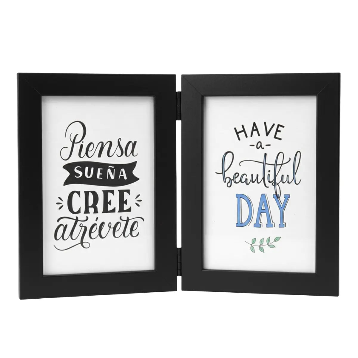 Portarretrato con Divisiones, Color Negro