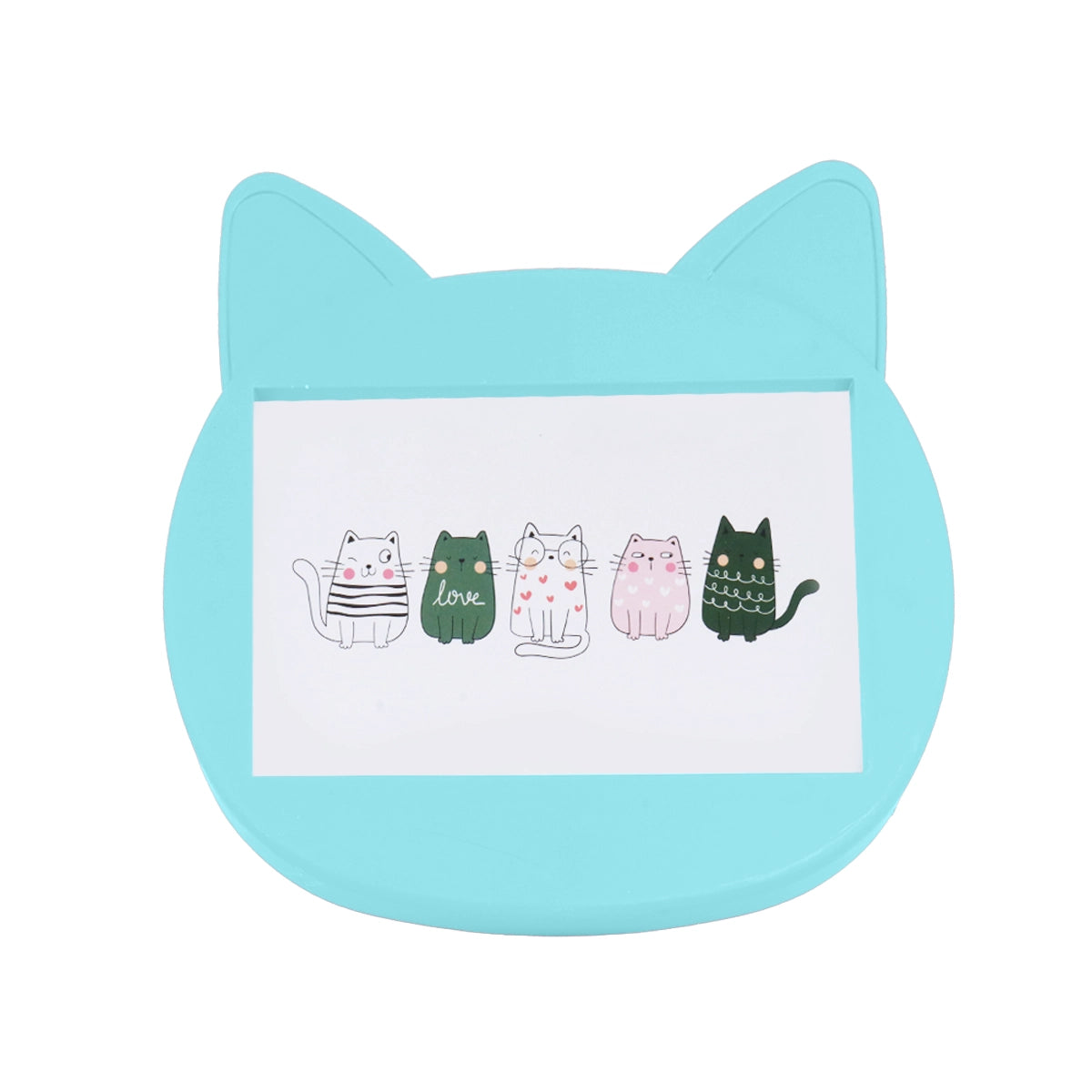 Portarretrato Gato, Color Azul