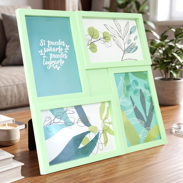 Portarretratos Familiar, Color Verde