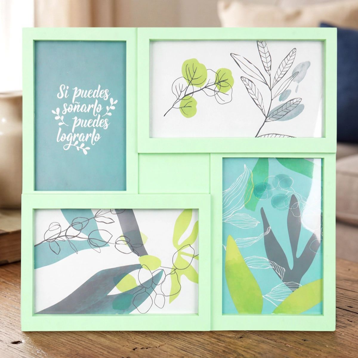 Portarretratos Familiar, Color Verde