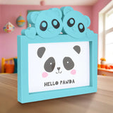 Portarretrato Panda, Color Aqua