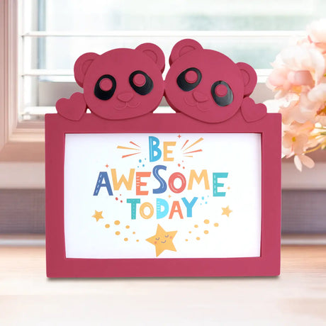 Portarretrato Panda, Color Fucsia