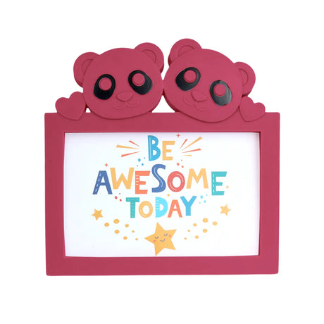 Portarretrato Panda, Color Fucsia