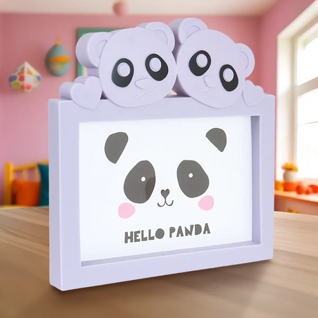 Portarretrato Panda, Color Morado