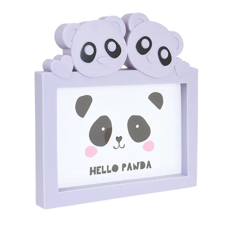 Portarretrato Panda, Color Morado