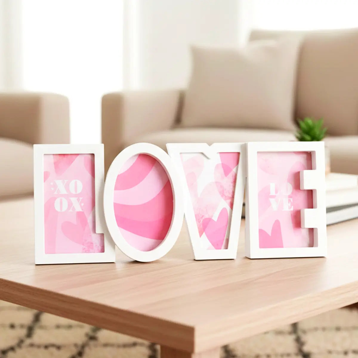 Portarretrato Love, Color Blanco