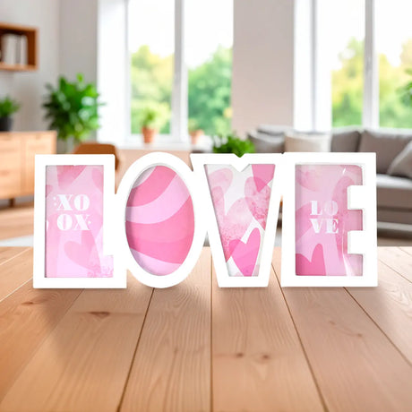 Portarretrato Love, Color Blanco