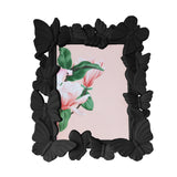 Portarretrato, Diseño Mariposas, Color Negro, 10x15cm