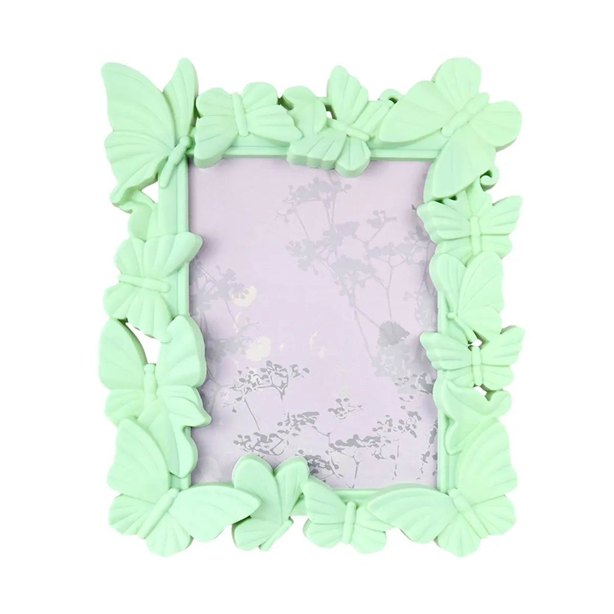Portarretrato, Diseño Mariposas, Color Verde