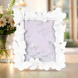 Portarretrato, Diseño Mariposas, Color Blanco