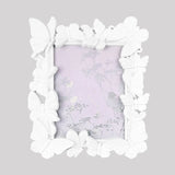 Portarretrato, Diseño Mariposas, Color Blanco