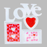 Portarretrato, Diseño Love, Color Blanco