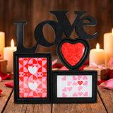 Portarretrato, Diseño Love, Color Negro