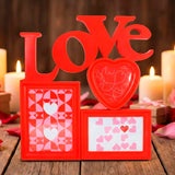 Portarretrato, Diseño Love, Color Rojo