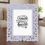 Portarretrato, Diseño Elegante, Color Lila, 12x17 cm