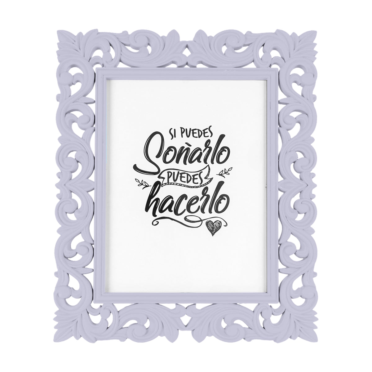 Portarretrato, Diseño Elegante, Color Lila, 12x17 cm