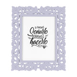 Portarretrato, Diseño Elegante, Color Lila, 12x17 cm