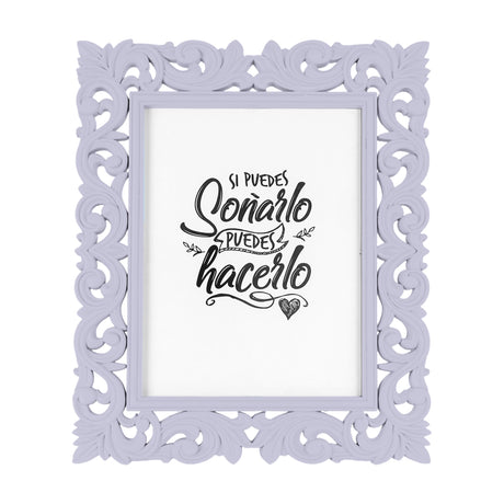 Portarretrato, Diseño Elegante, Color Lila, 12x17 cm