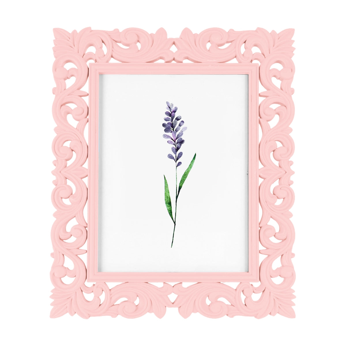 Portarretrato, Diseño Elegante, Color Rosa, 12x17 cm