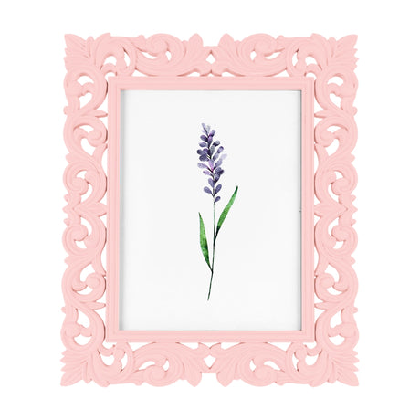 Portarretrato, Diseño Elegante, Color Rosa, 12x17 cm