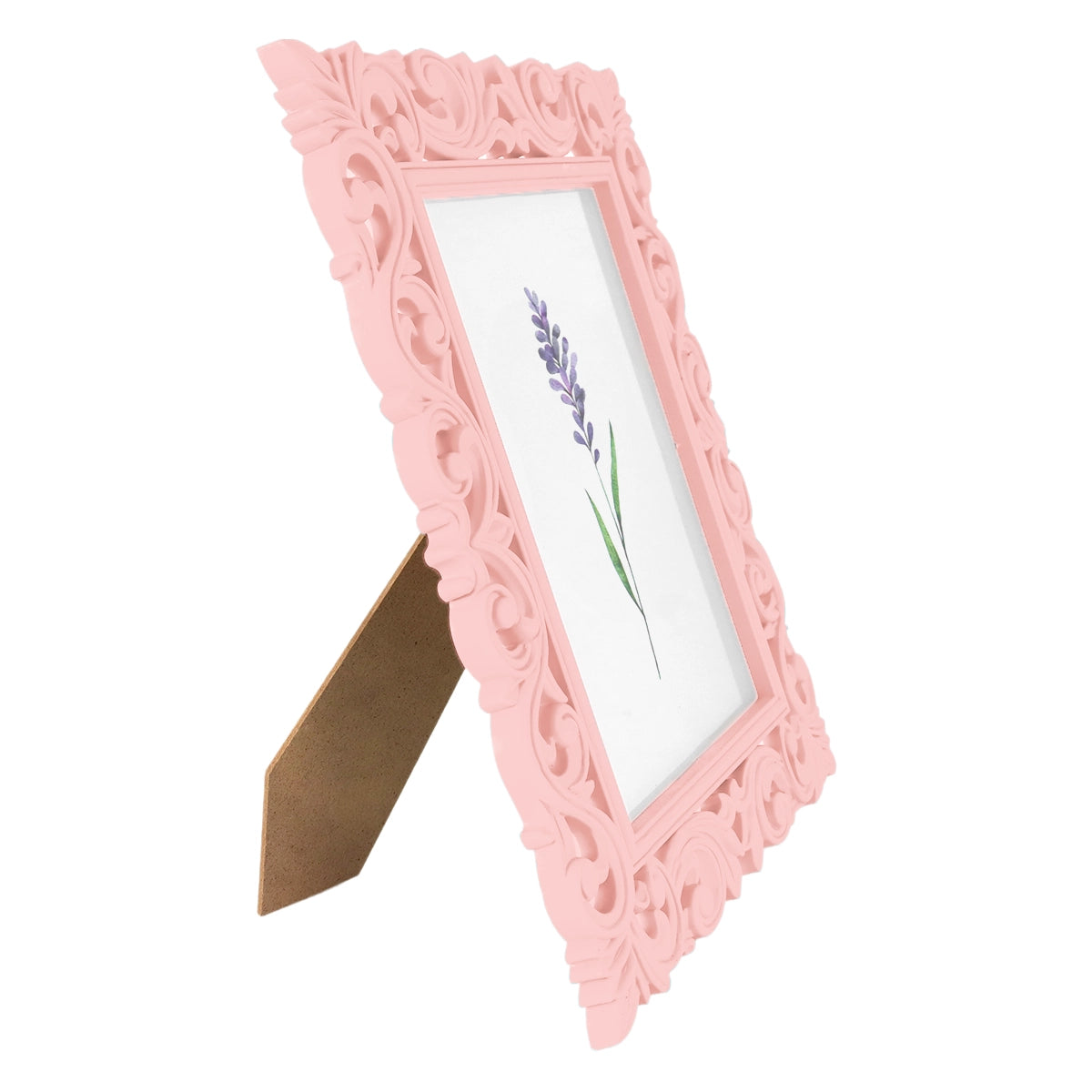 Portarretrato, Diseño Elegante, Color Rosa, 12x17 cm